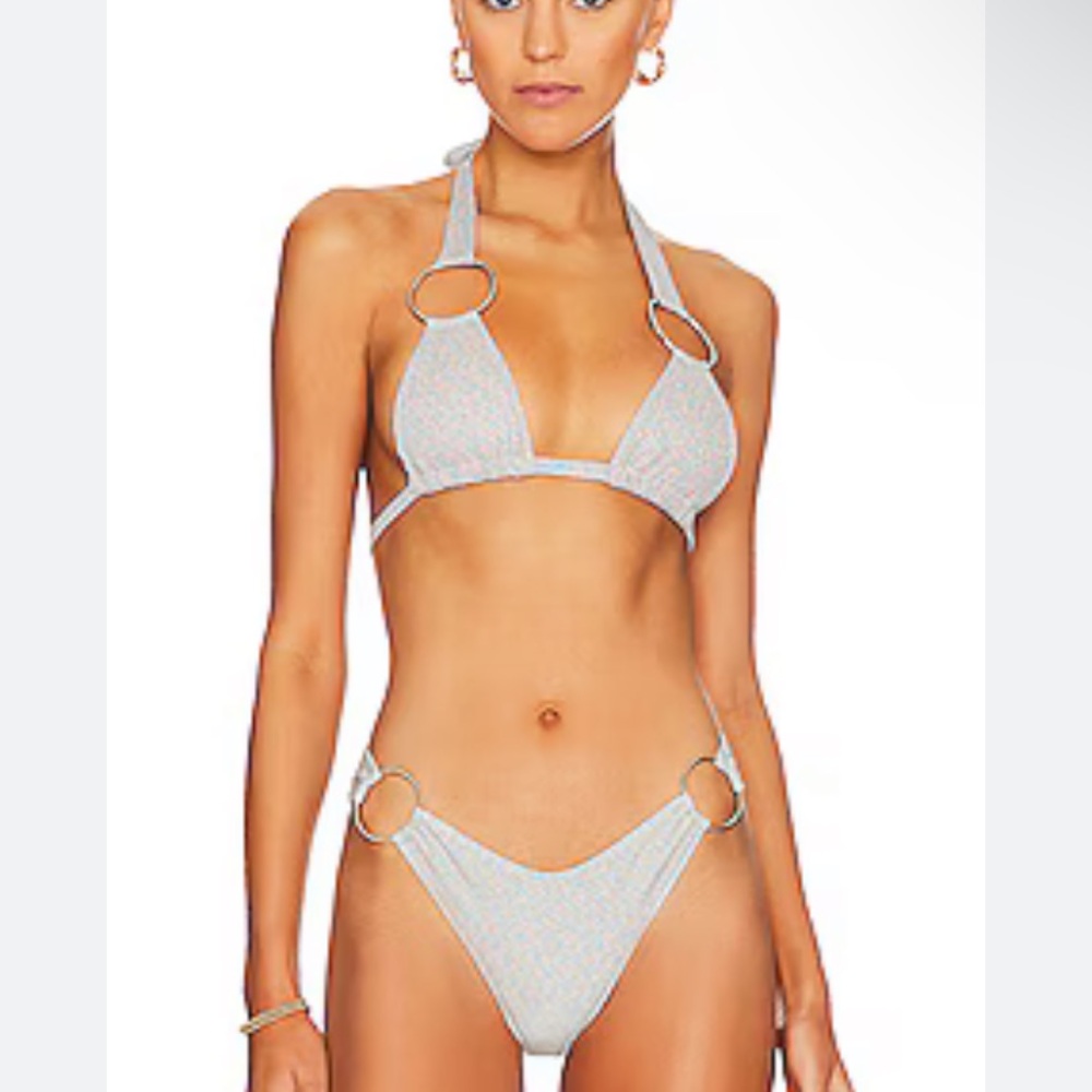 Montce Swim Disco Sparkle Solo Loops bikini set